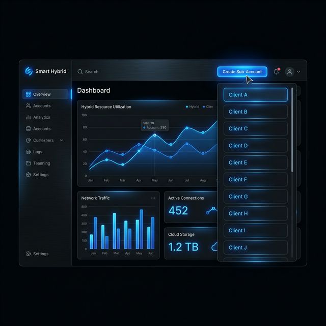 Smart Hybrid Dashboard Interface