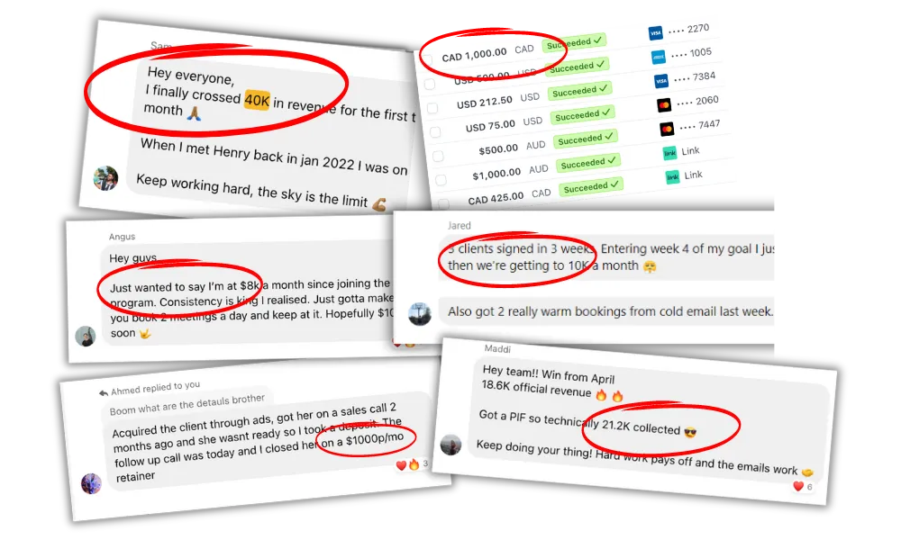 AI Agency School member builds and results overview